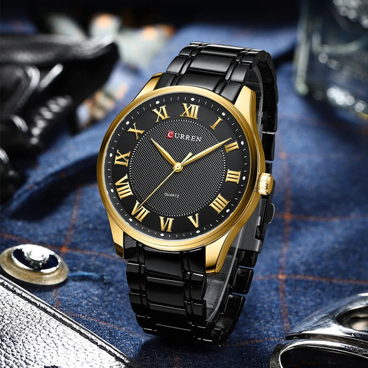 CURREN Luxury Gold Watch