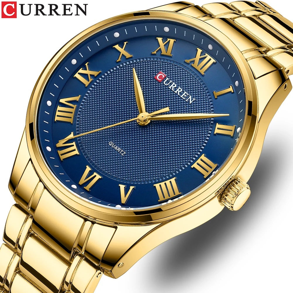 CURREN Luxury Gold Watch